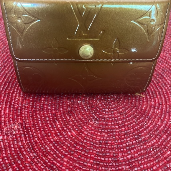 Louis Vuitton Monogram Mat Ludlow Coin Case Compact Wallet Ambre Gold - Picture 3 of 9